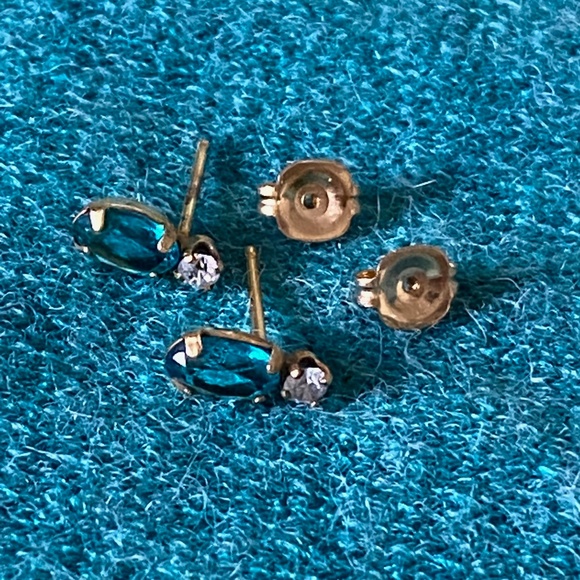 Tru-Kay I December Birthstone Earrings I 14KT GF - Picture 12 of 15